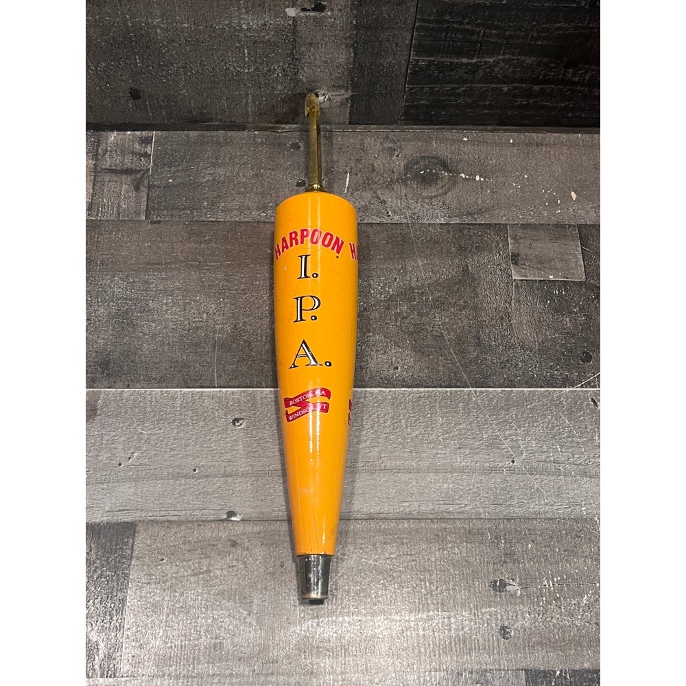Harpoon Brewery IPA Beer Tap Handle Orange Boston MA Windsor VT Craft Beer Bar